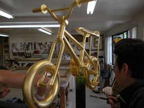 Gold Bicyle