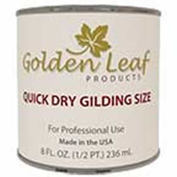 L.A. GOLD LEAF Quick Dry Size adhesive 1gallon 1quart 1pint 1